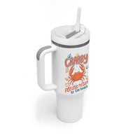 If Crabby Please Return To The Beach Tumbler With Handle Funny Crab Summer Vacatiion