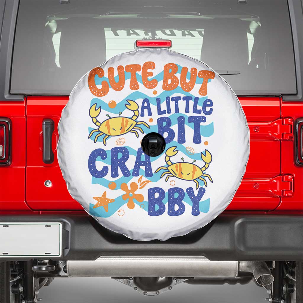 Cute But A Little Bit Crabby Spare Tire Cover Beach Crab Summer Vacation