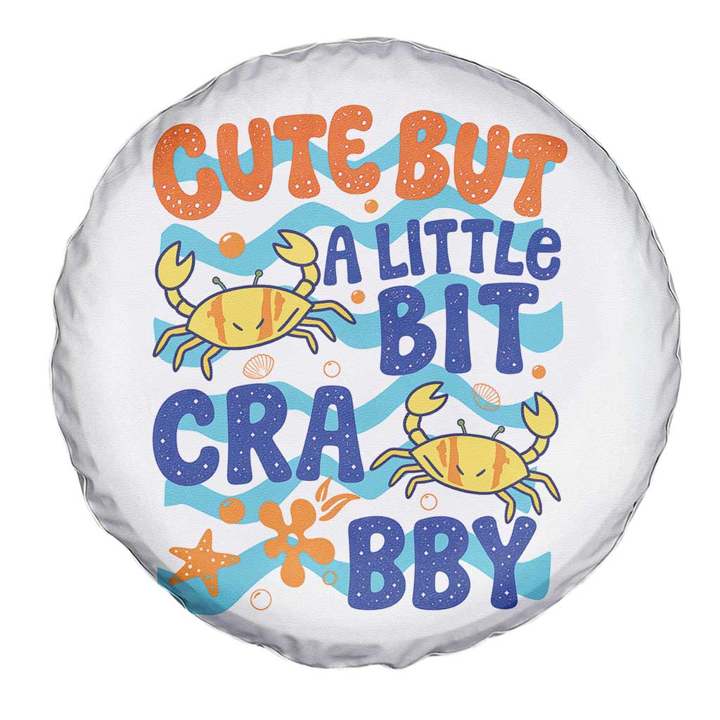 Cute But A Little Bit Crabby Spare Tire Cover Beach Crab Summer Vacation