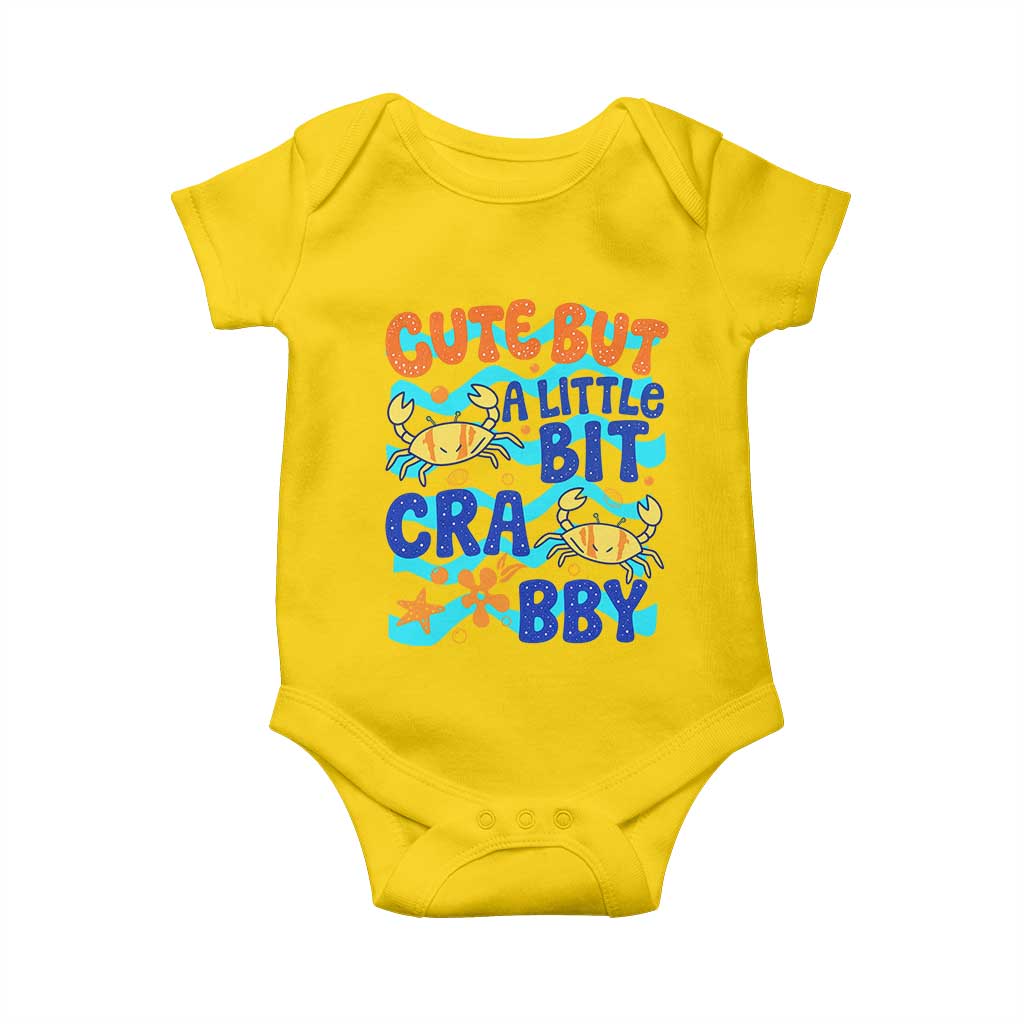 Cute But A Little Bit Crabby Baby Onesie Beach Crab Summer Vacation