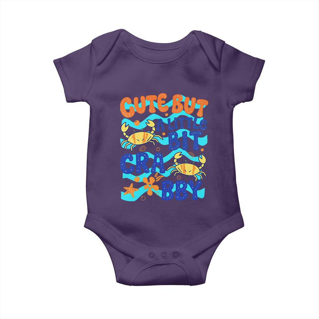 Cute But A Little Bit Crabby Baby Onesie Beach Crab Summer Vacation