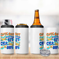 Cute But A Little Bit Crabby 4 in 1 Can Cooler Tumbler Beach Crab Summer Vacation