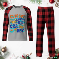 Cute But A Little Bit Crabby Plaid Pajama Set Beach Crab Summer Vacation