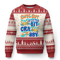 Cute But A Little Bit Crabby Ugly Christmas Sweater Beach Crab Summer Vacation