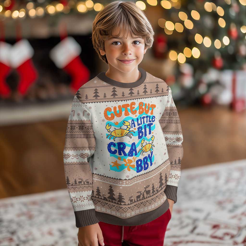 Cute But A Little Bit Crabby Ugly Christmas Sweater Beach Crab Summer Vacation