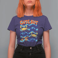 Cute But A Little Bit Crabby T Shirt For Women Beach Crab Summer Vacation