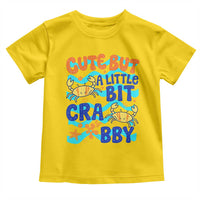 Cute But A Little Bit Crabby Toddler T Shirt Beach Crab Summer Vacation