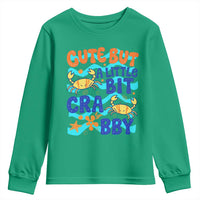 Cute But A Little Bit Crabby Youth Sweatshirt Beach Crab Summer Vacation