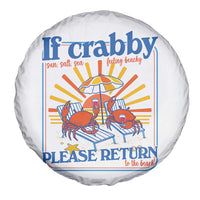 If Crabby Please Return To The Beach Spare Tire Cover Funny Summer Crab