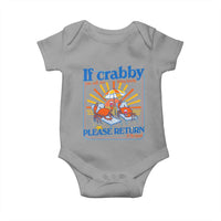 If Crabby Please Return To The Beach Baby Onesie Funny Summer Crab