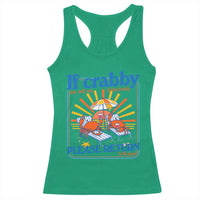 If Crabby Please Return To The Beach Racerback Tank Top Funny Summer Crab