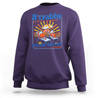 If Crabby Please Return To The Beach Sweatshirt Funny Summer Crab