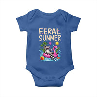 Funny Beach Raccoon Baby Onesie Feral Summer Vacation Gift