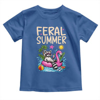 Funny Beach Raccoon Toddler T Shirt Feral Summer Vacation Gift