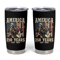 250 Years America Anniversary Tumbler Cup Vintage President Playing Guitar 4th of July