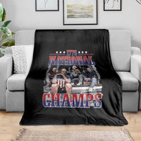 1776 National Champs Throw Blanket Funny Founding Father USA 250th Anniversary