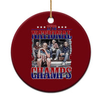1776 National Champs Ceramic Ornament Funny Founding Father USA 250th Anniversary