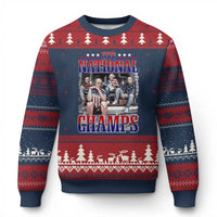 1776 National Champs Ugly Christmas Sweater Funny Founding Father USA 250th Anniversary