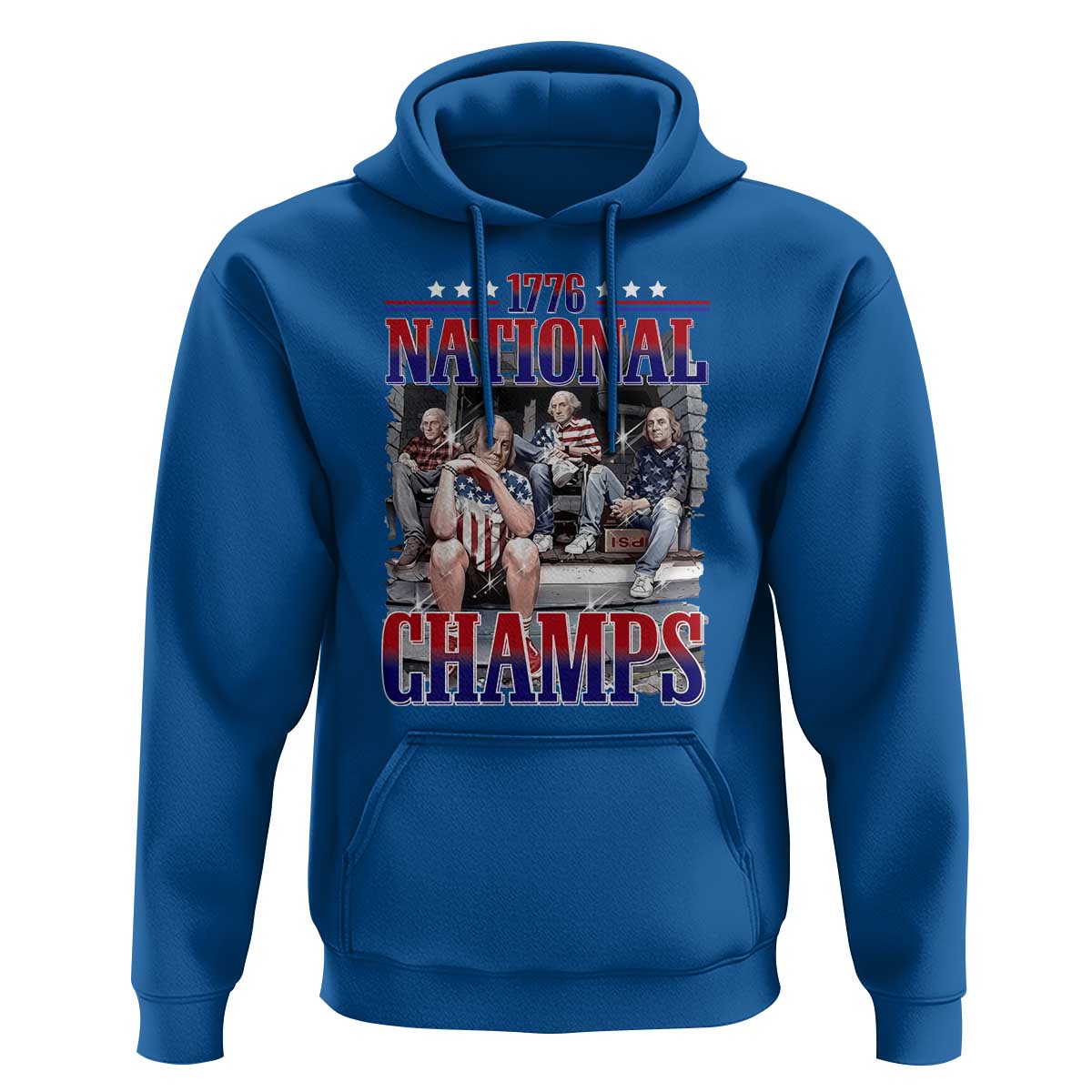 1776 National Champs Hoodie Funny Founding Father USA 250th Anniversary