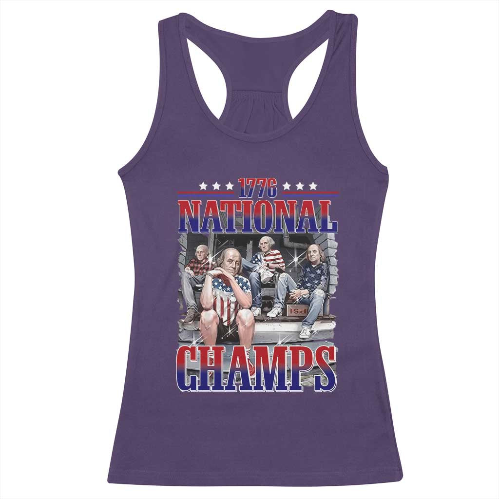 1776 National Champs Racerback Tank Top Funny Founding Father USA 250th Anniversary