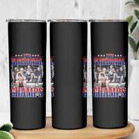 1776 National Champs Skinny Tumbler Funny Founding Father USA 250th Anniversary