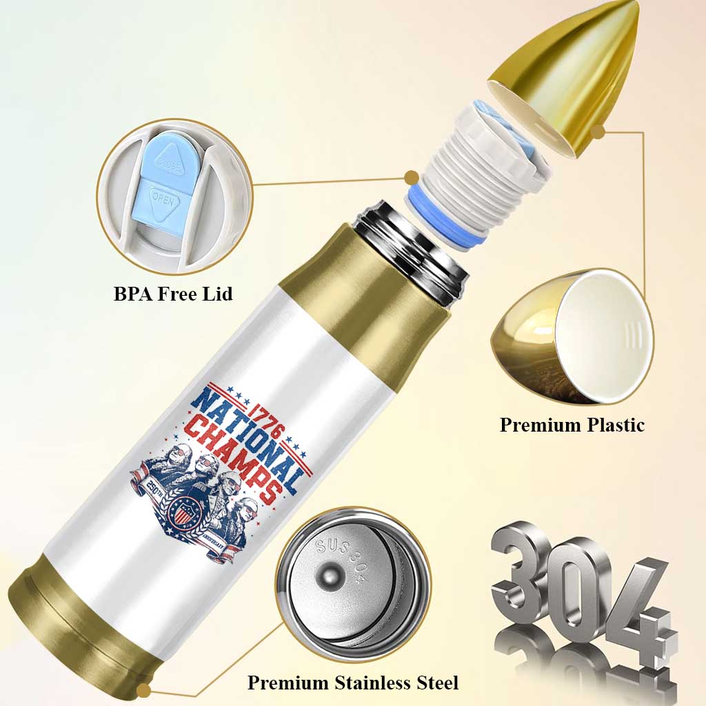 1776 National Champs Bullet Tumbler Funny Founding Fathers Sunglasses Patriotic 4th of July