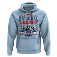1776 National Champs Hoodie Funny Founding Fathers Sunglasses Patriotic 4th of July