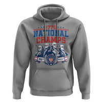1776 National Champs Hoodie Funny Founding Fathers Sunglasses Patriotic 4th of July