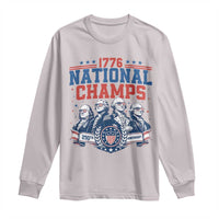 1776 National Champs Long Sleeve Shirt Funny Founding Fathers Sunglasses Patriotic 4th of July