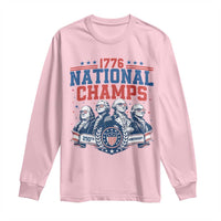 1776 National Champs Long Sleeve Shirt Funny Founding Fathers Sunglasses Patriotic 4th of July