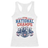 1776 National Champs Racerback Tank Top Funny Founding Fathers Sunglasses Patriotic 4th of July