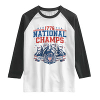 1776 National Champs Raglan Shirt Funny Founding Fathers Sunglasses Patriotic 4th of July