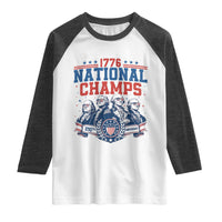1776 National Champs Raglan Shirt Funny Founding Fathers Sunglasses Patriotic 4th of July