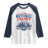 1776 National Champs Raglan Shirt Funny Founding Fathers Sunglasses Patriotic 4th of July