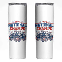 1776 National Champs Skinny Tumbler Funny Founding Fathers Sunglasses Patriotic 4th of July