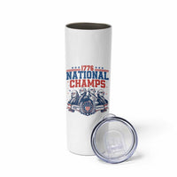 1776 National Champs Skinny Tumbler Funny Founding Fathers Sunglasses Patriotic 4th of July