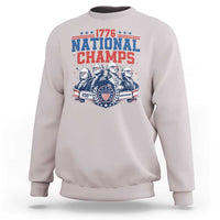 1776 National Champs Sweatshirt Funny Founding Fathers Sunglasses Patriotic 4th of July