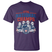 1776 National Champs T Shirt Funny Founding Fathers Sunglasses Patriotic 4th of July