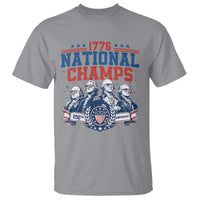 1776 National Champs T Shirt Funny Founding Fathers Sunglasses Patriotic 4th of July