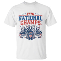 1776 National Champs T Shirt Funny Founding Fathers Sunglasses Patriotic 4th of July