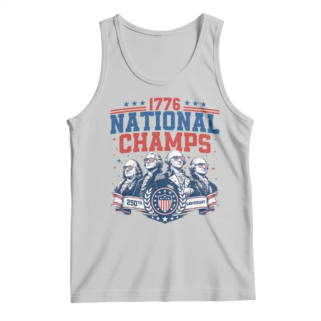 1776 National Champs Tank Top Funny Founding Fathers Sunglasses Patriotic 4th of July