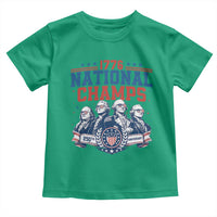 1776 National Champs Toddler T Shirt Funny Founding Fathers Sunglasses Patriotic 4th of July
