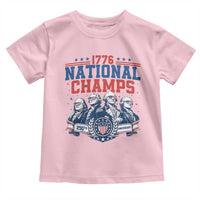 1776 National Champs Toddler T Shirt Funny Founding Fathers Sunglasses Patriotic 4th of July