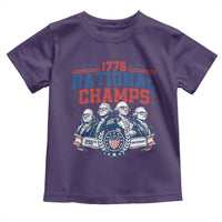1776 National Champs Toddler T Shirt Funny Founding Fathers Sunglasses Patriotic 4th of July