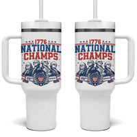 1776 National Champs Tumbler With Handle Funny Founding Fathers Sunglasses Patriotic 4th of July