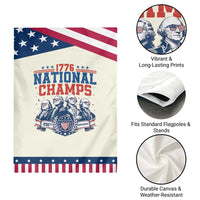 1776 National Champs Patriotic Garden Flag Funny Founding Fathers Sunglasses Patriotic 4th of July