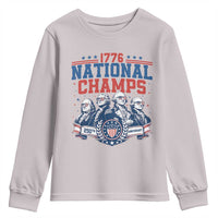 1776 National Champs Youth Sweatshirt Funny Founding Fathers Sunglasses Patriotic 4th of July
