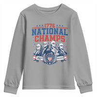 1776 National Champs Youth Sweatshirt Funny Founding Fathers Sunglasses Patriotic 4th of July