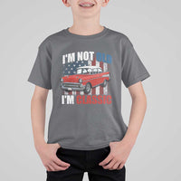 I'm Not Old I'm Classic T Shirt For Kid American Classic Collector Car US Flag