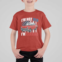 I'm Not Old I'm Classic T Shirt For Kid American Classic Collector Car US Flag